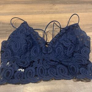 Victoria's Secret PINK Navy Lace Bralette
